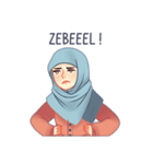 Expressive Hijab Girl（個別スタンプ：7）