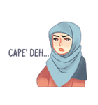 Expressive Hijab Girl（個別スタンプ：8）
