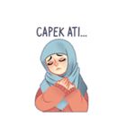 Expressive Hijab Girl（個別スタンプ：12）