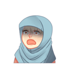 Expressive Hijab Girl（個別スタンプ：15）