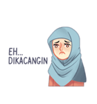 Expressive Hijab Girl（個別スタンプ：16）