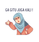 Expressive Hijab Girl（個別スタンプ：18）