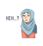 Expressive Hijab Girl（個別スタンプ：20）