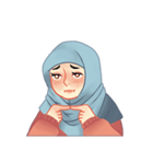 Expressive Hijab Girl（個別スタンプ：22）