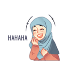 Expressive Hijab Girl（個別スタンプ：25）