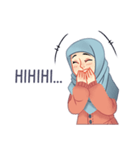 Expressive Hijab Girl（個別スタンプ：26）