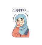 Expressive Hijab Girl（個別スタンプ：27）