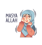 Expressive Hijab Girl（個別スタンプ：30）