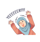 Expressive Hijab Girl（個別スタンプ：31）
