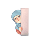 Expressive Hijab Girl（個別スタンプ：33）