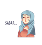 Expressive Hijab Girl（個別スタンプ：36）