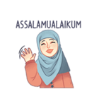 Expressive Hijab Girl（個別スタンプ：39）