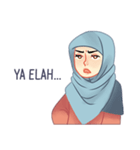 Expressive Hijab Girl（個別スタンプ：40）
