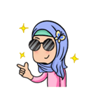 Funny Hijabi（個別スタンプ：21）