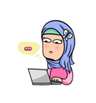 Funny Hijabi（個別スタンプ：34）