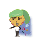 Green-haired Girl（個別スタンプ：10）