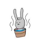 ウサギのラッキー（個別スタンプ：8）