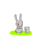 ウサギのラッキー（個別スタンプ：18）