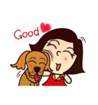 my lovely dog "Cookie" (English)（個別スタンプ：24）