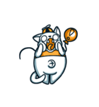 Chubby cat with a balloon（個別スタンプ：8）