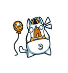 Chubby cat with a balloon（個別スタンプ：17）