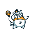 Chubby cat with a balloon（個別スタンプ：22）