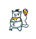 Chubby cat with a balloon（個別スタンプ：26）