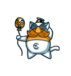 Chubby cat with a balloon（個別スタンプ：30）