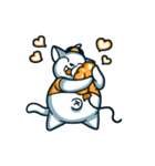 Chubby cat with a balloon（個別スタンプ：31）