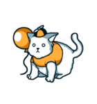 Chubby cat with a balloon（個別スタンプ：33）