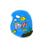 ではでは モアイ君（個別スタンプ：39）