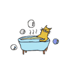 シュールねこと人々の世界（個別スタンプ：11）