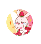 Little strawberry rabbit（個別スタンプ：34）