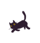 小さなまあるい黒ネコのモモさん（個別スタンプ：15）