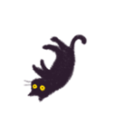 小さなまあるい黒ネコのモモさん（個別スタンプ：18）