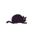 小さなまあるい黒ネコのモモさん（個別スタンプ：36）