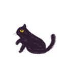 小さなまあるい黒ネコのモモさん（個別スタンプ：39）