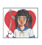 高藤ジュニア少女漫画の1コマスタンプ（個別スタンプ：10）