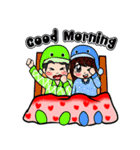 Lovey Dovey Boyfriend Girlfriend（個別スタンプ：1）