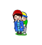Lovey Dovey Boyfriend Girlfriend（個別スタンプ：4）
