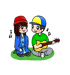 Lovey Dovey Boyfriend Girlfriend（個別スタンプ：8）