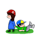 Lovey Dovey Boyfriend Girlfriend（個別スタンプ：12）