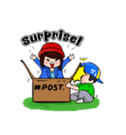 Lovey Dovey Boyfriend Girlfriend（個別スタンプ：15）