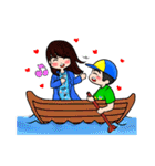 Lovey Dovey Boyfriend Girlfriend（個別スタンプ：19）