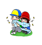 Lovey Dovey Boyfriend Girlfriend（個別スタンプ：23）
