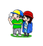 Lovey Dovey Boyfriend Girlfriend（個別スタンプ：26）