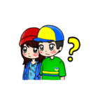 Lovey Dovey Boyfriend Girlfriend（個別スタンプ：27）
