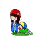 Lovey Dovey Boyfriend Girlfriend（個別スタンプ：28）