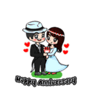 Lovey Dovey Boyfriend Girlfriend（個別スタンプ：36）