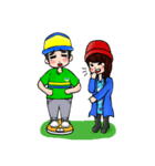 Lovey Dovey Boyfriend Girlfriend（個別スタンプ：40）